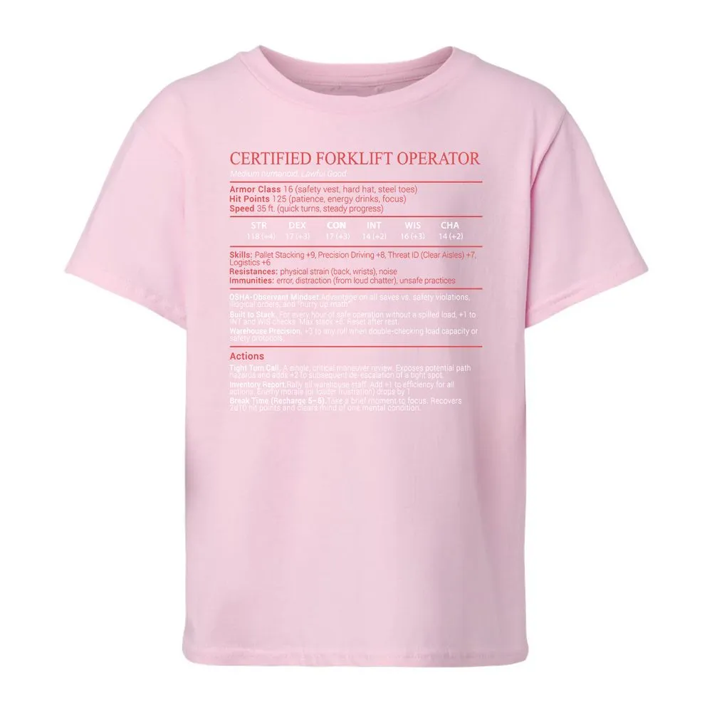 Certified Forklift Operator Stats Block - Light Pink - 7