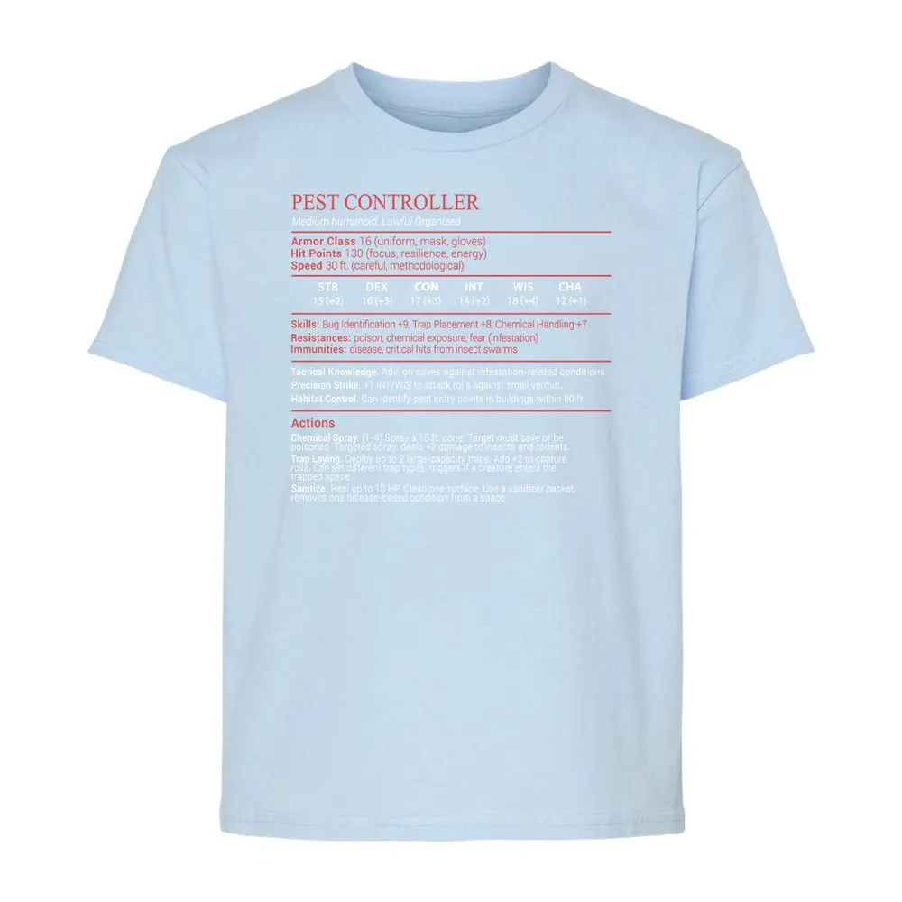 Pest Controller Stats Block - Light Blue - 6