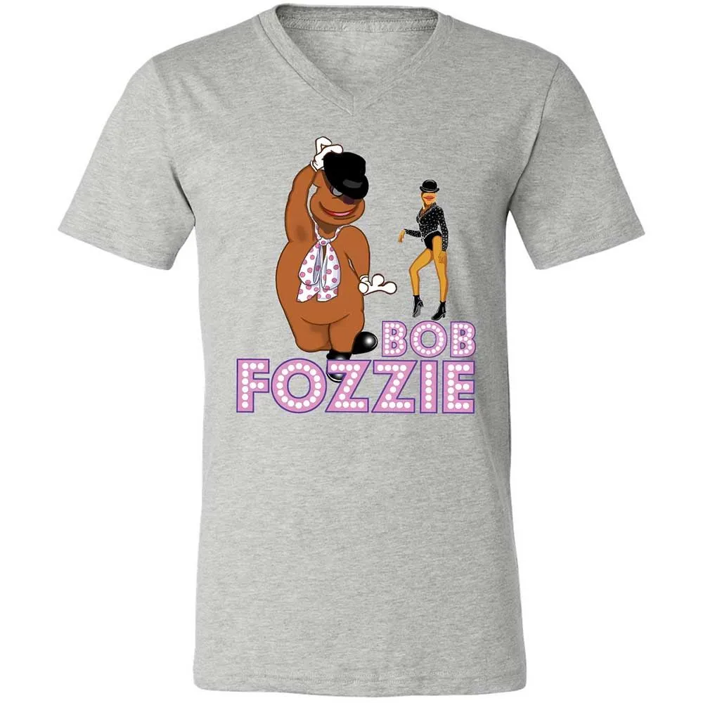 Unisex V-Neck T-Shirt - HTB5Q8WH - Athletic Heather - 2