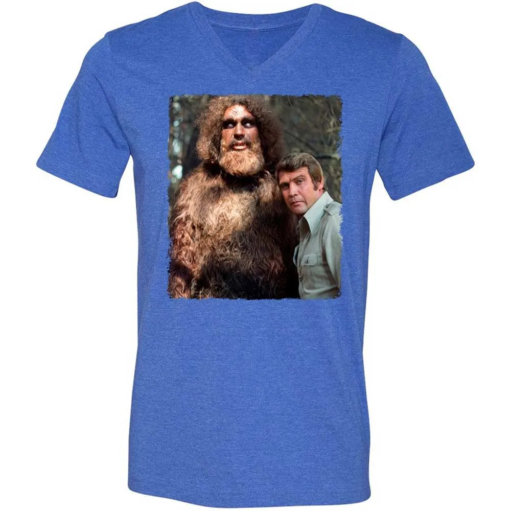 Unisex V-Neck T-Shirt - R6M96SYA - Heather True Royal - 5