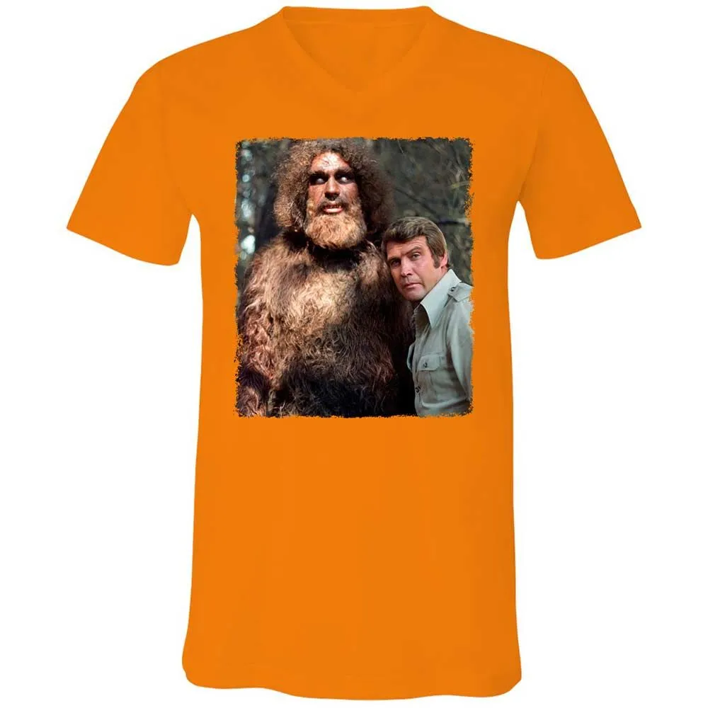 Unisex V-Neck T-Shirt - R6M96SYA - Orange - 12