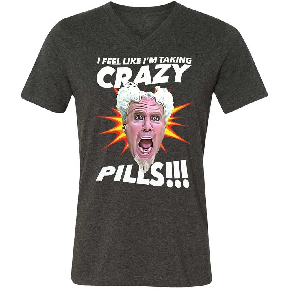 Unisex V-Neck T-Shirt - EDUCP8L7 - Dark Grey Heather - 9