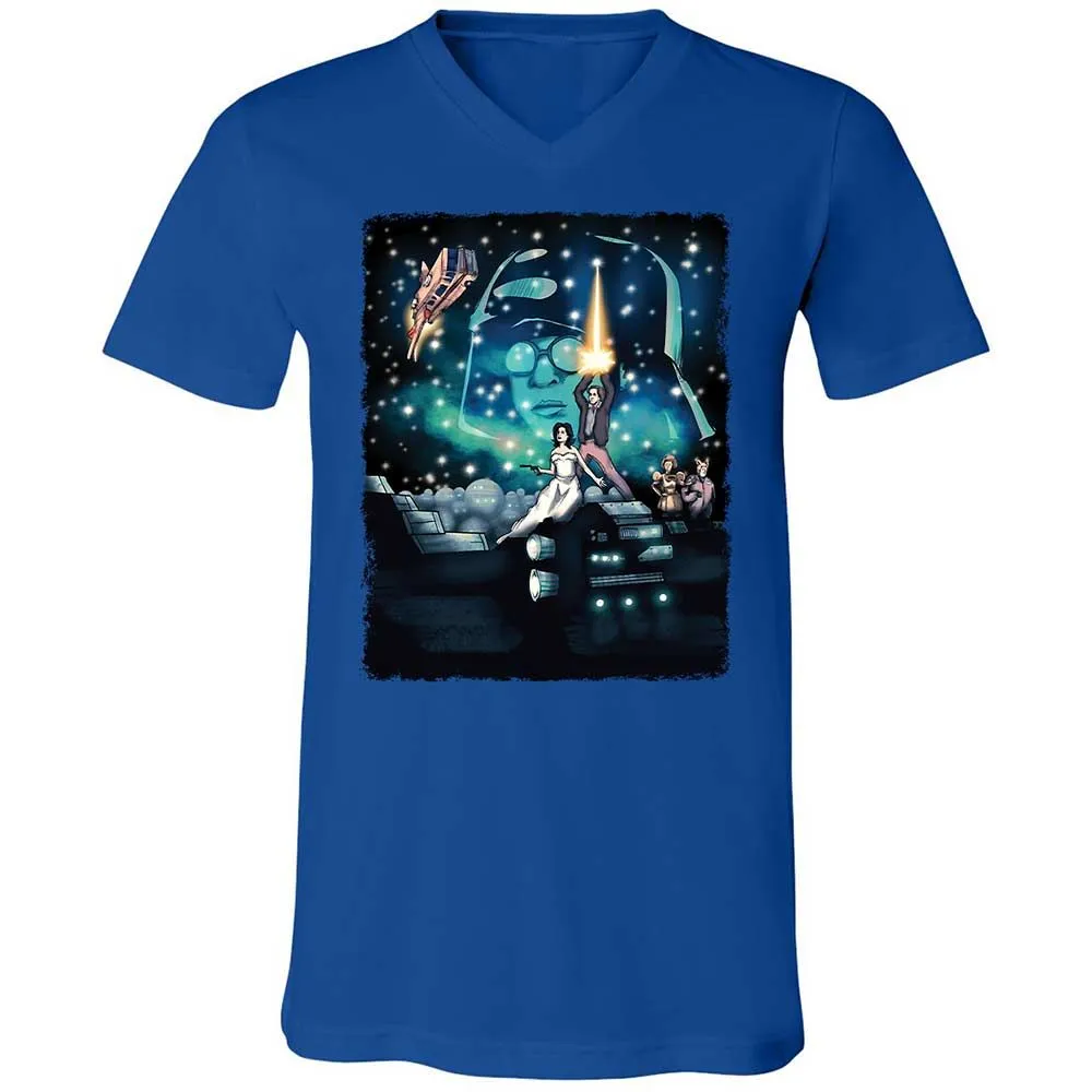 Unisex V-Neck T-Shirt - 5JEGZ8H2 - True Royal - 4