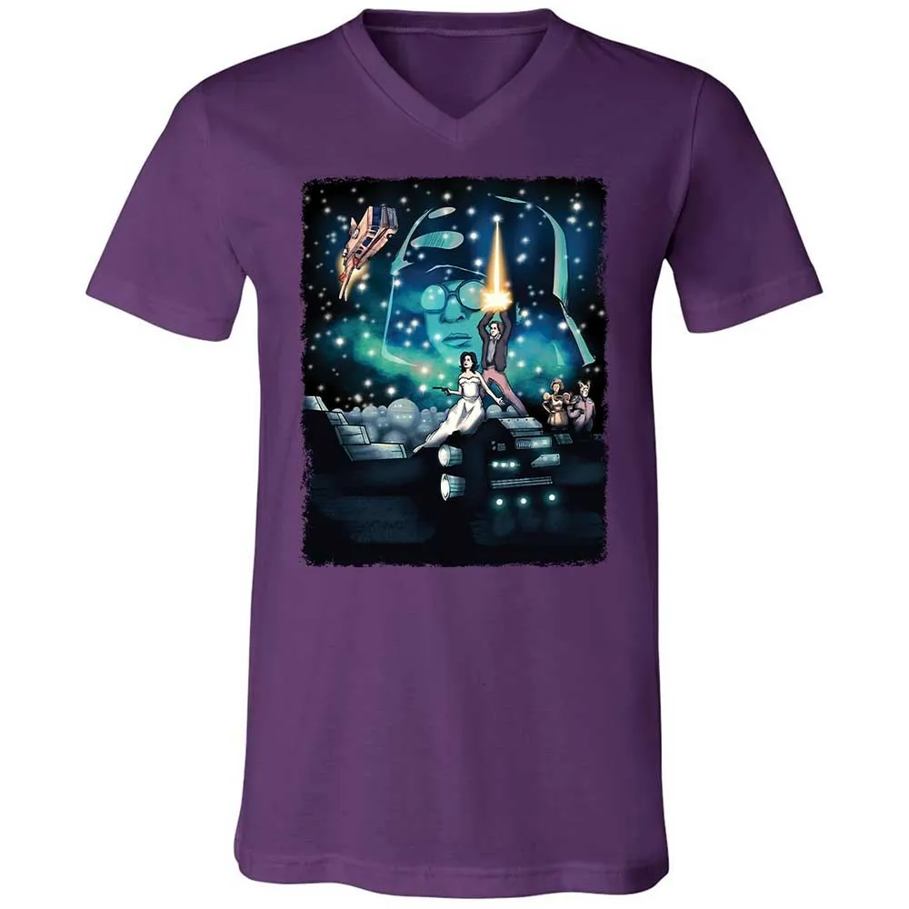 Unisex V-Neck T-Shirt - 5JEGZ8H2 - Team Purple - 10