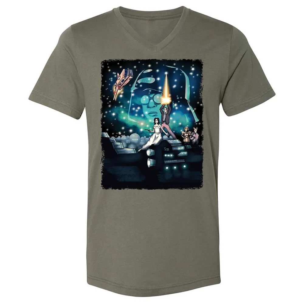 Unisex V-Neck T-Shirt - 5JEGZ8H2 - Military Green - 11