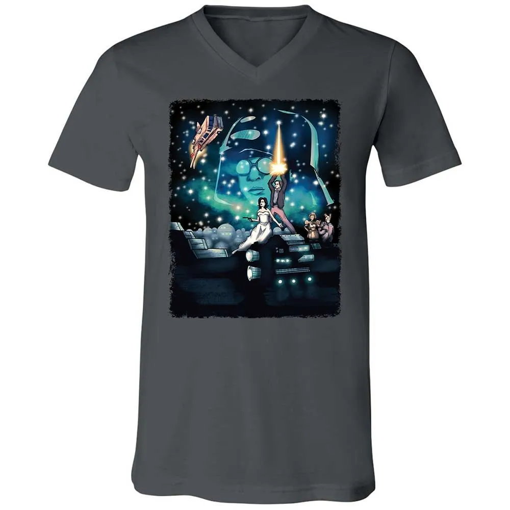Unisex V-Neck T-Shirt - 5JEGZ8H2 - Asphalt - 13