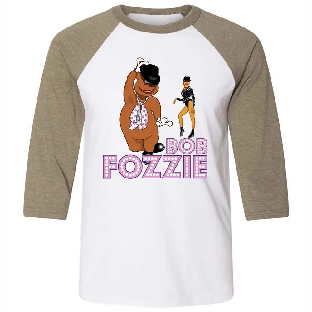 Unisex 3/4 Baseball Tee - TA7BLWBK - White/Heather Olive - 4