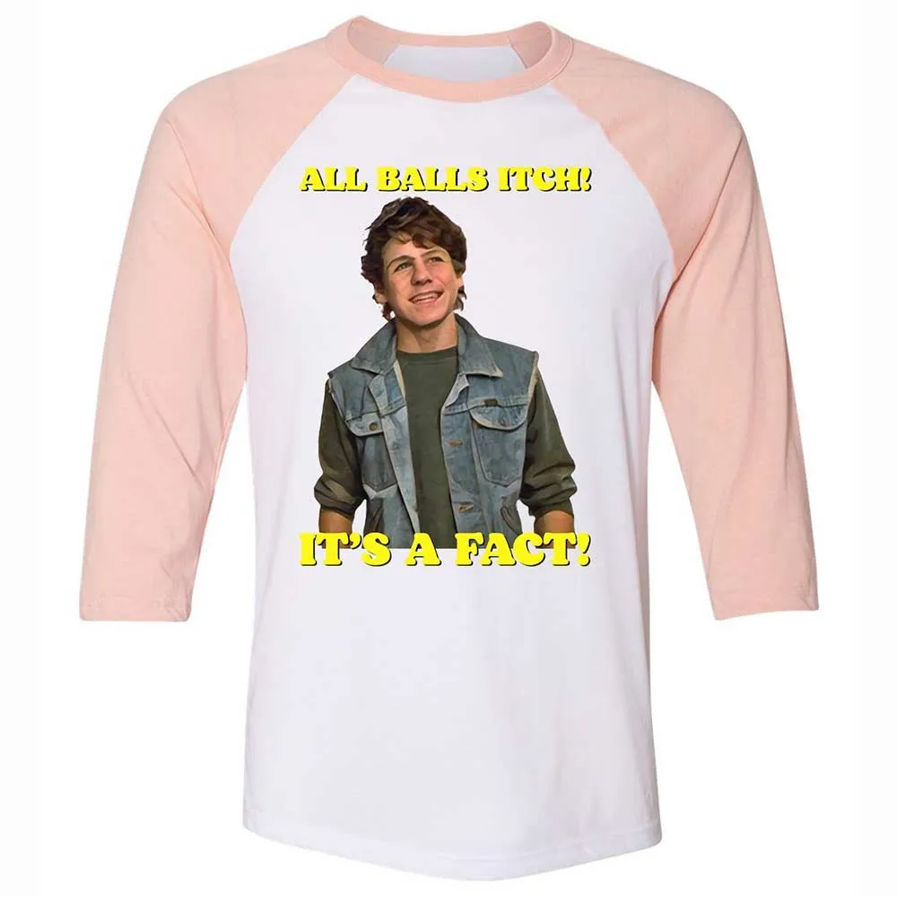 Unisex 3/4 Baseball Tee - 51VYU1ZD - White/Heather Peach - 5