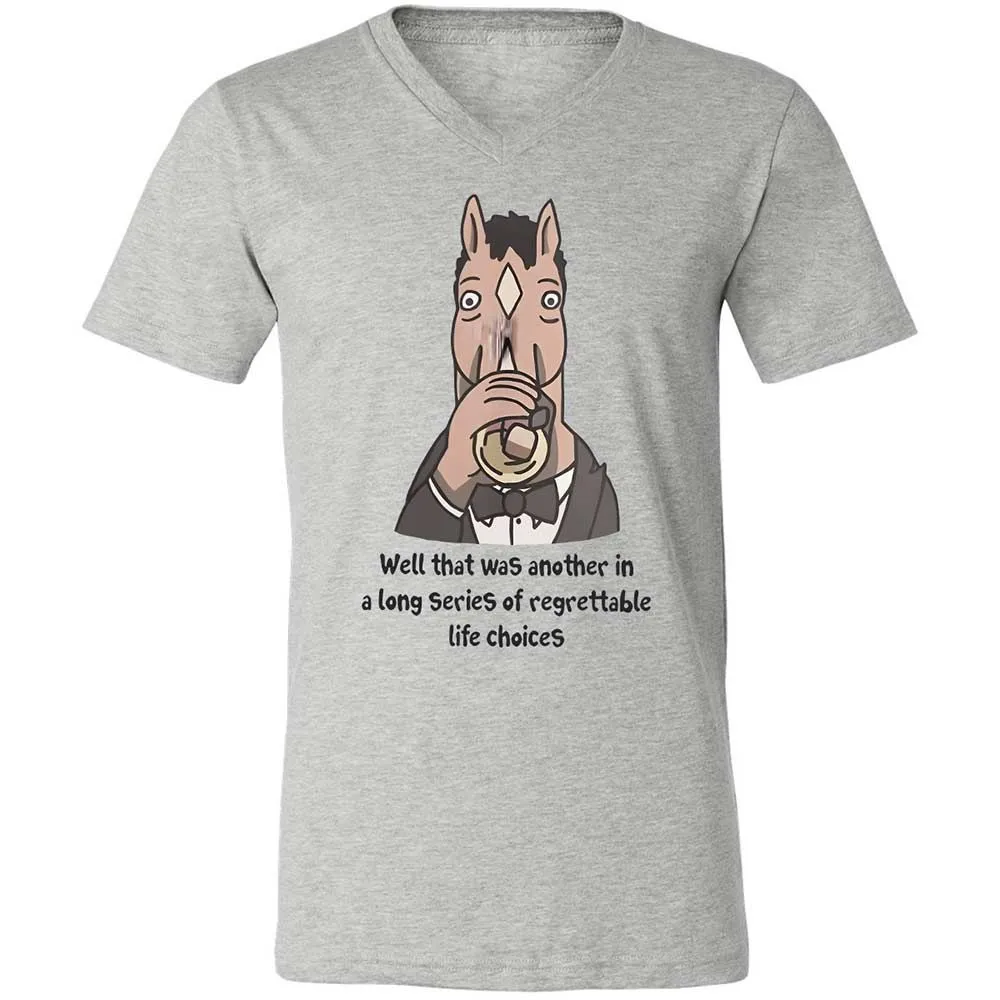 Unisex V-Neck T-Shirt - HMTDMAC6 - Athletic Heather - 2