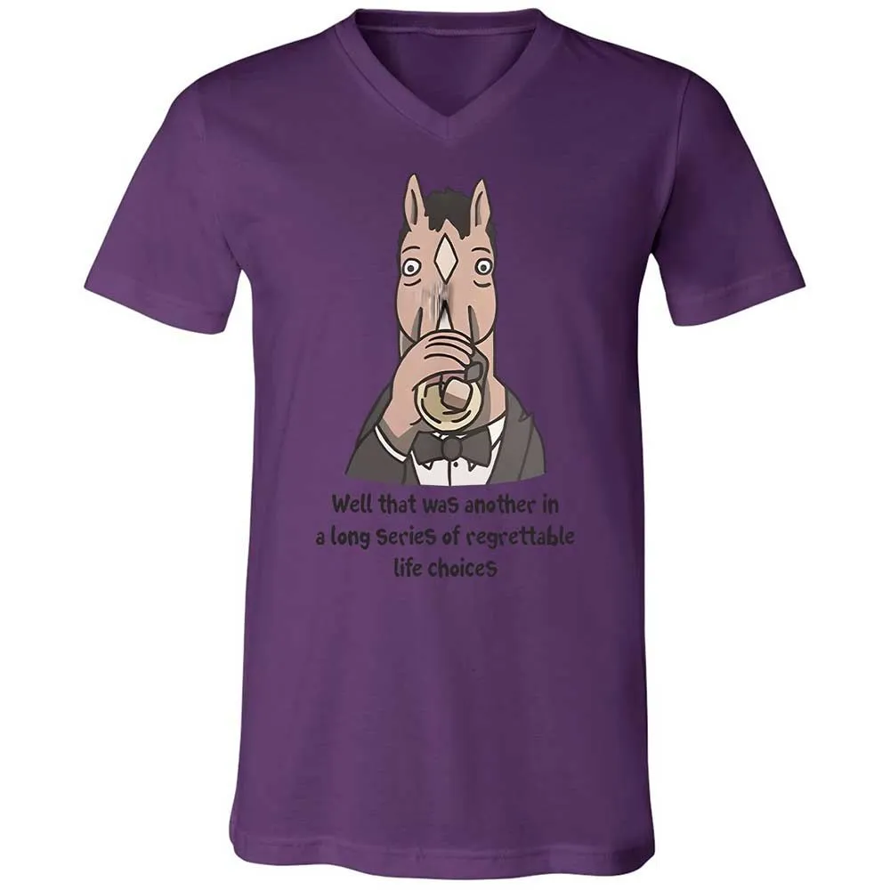 Unisex V-Neck T-Shirt - HMTDMAC6 - Team Purple - 10