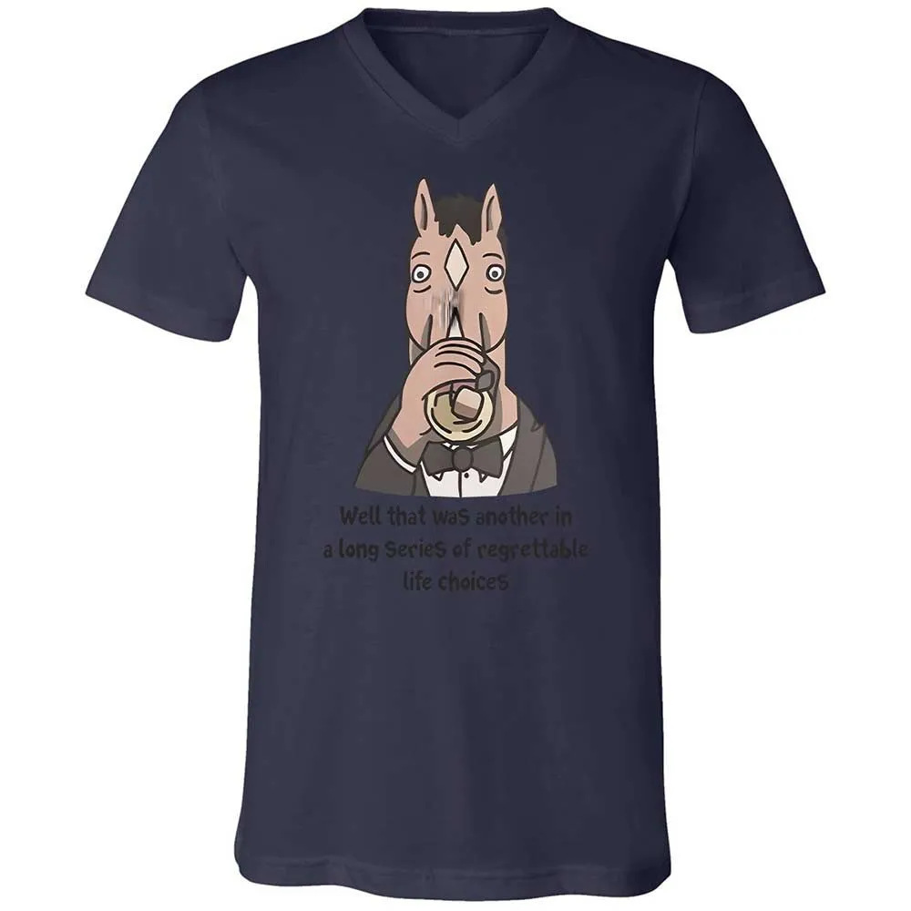Unisex V-Neck T-Shirt - HMTDMAC6 - Navy - 12