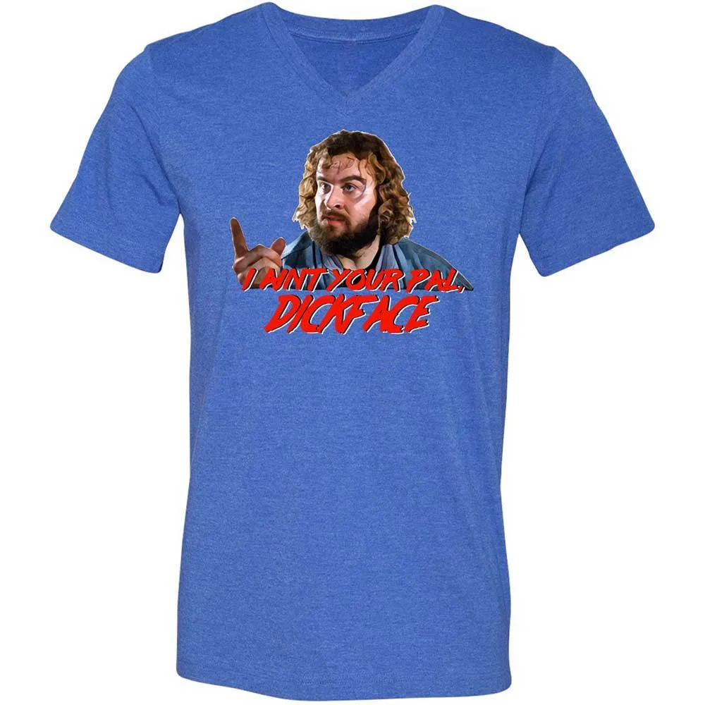 Unisex V-Neck T-Shirt - TLQVJSDQ - Heather True Royal - 5