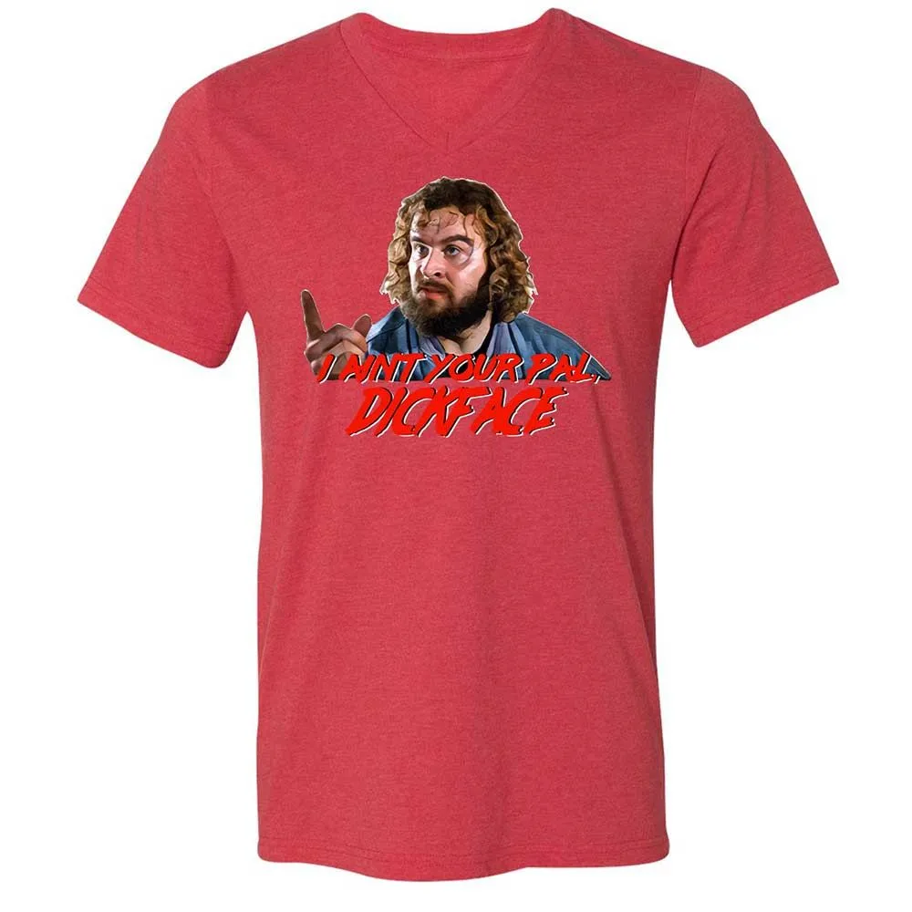 Unisex V-Neck T-Shirt - TLQVJSDQ - Heather Red - 7