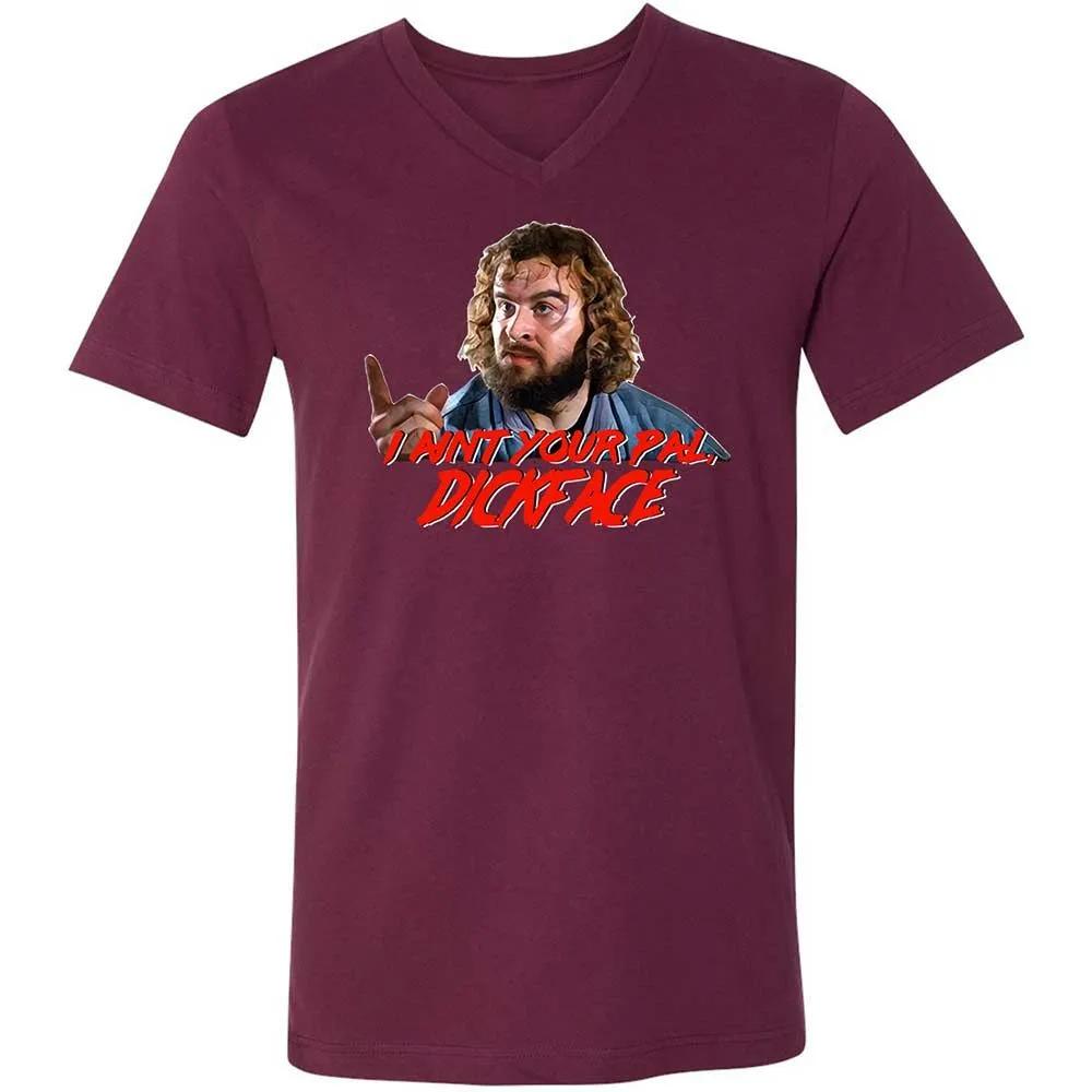 Unisex V-Neck T-Shirt - TLQVJSDQ - Maroon - 8