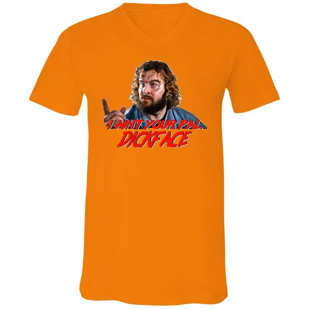 Unisex V-Neck T-Shirt - TLQVJSDQ - Orange - 12