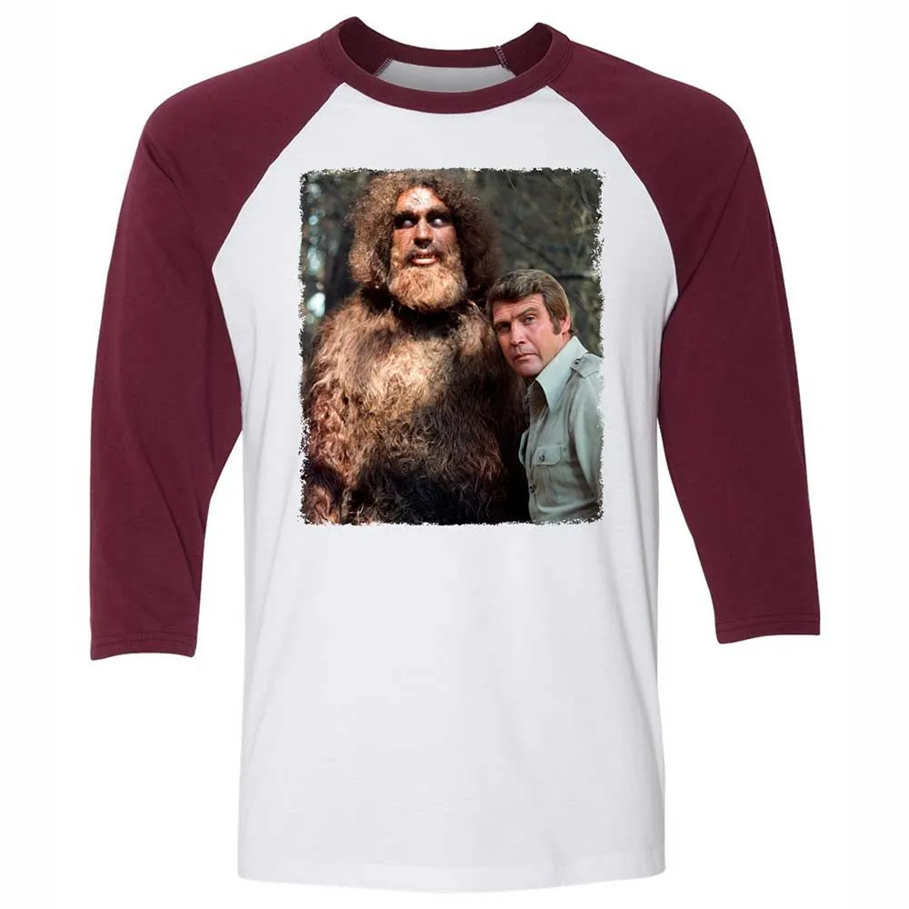 Unisex 3/4 Baseball Tee - 9V7MMGKE - White/Maroon - 7