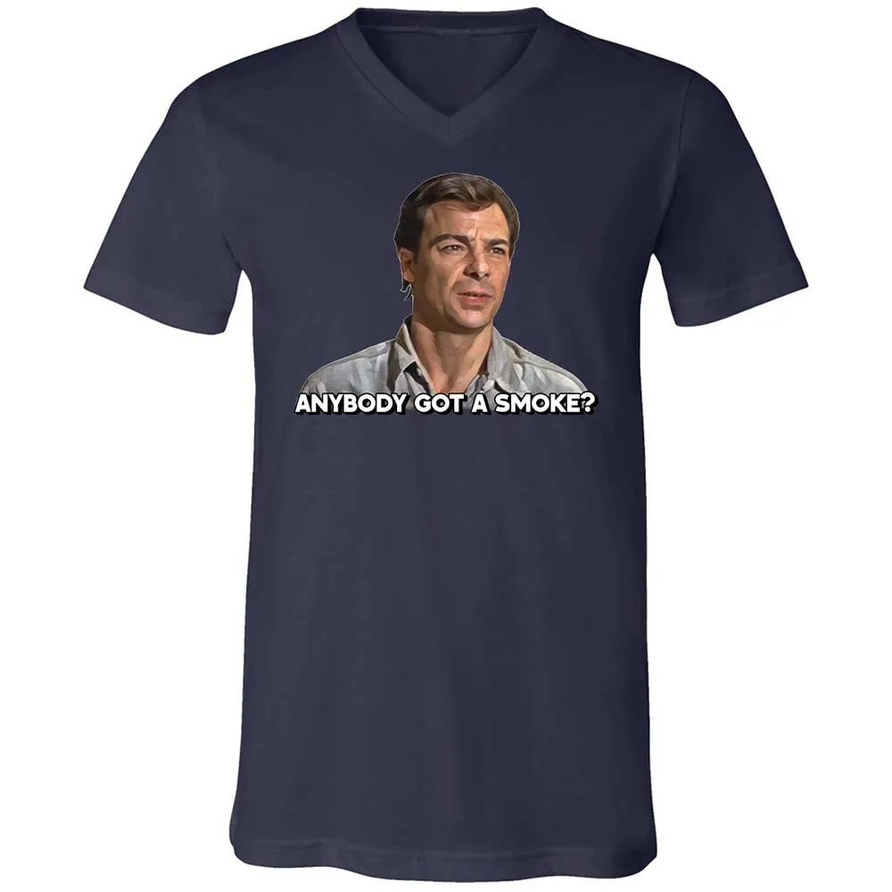 Unisex V-Neck T-Shirt - M9CHKJ4S - Navy - 2