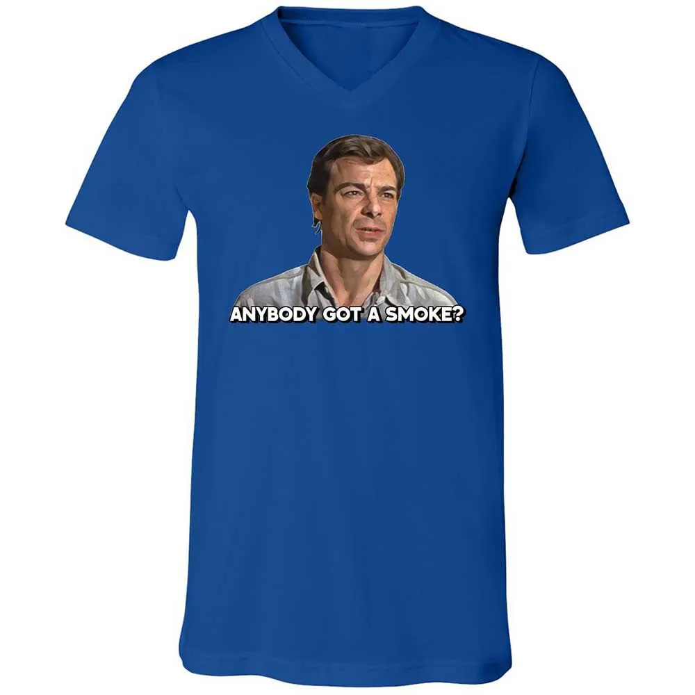 Unisex V-Neck T-Shirt - M9CHKJ4S - True Royal - 4