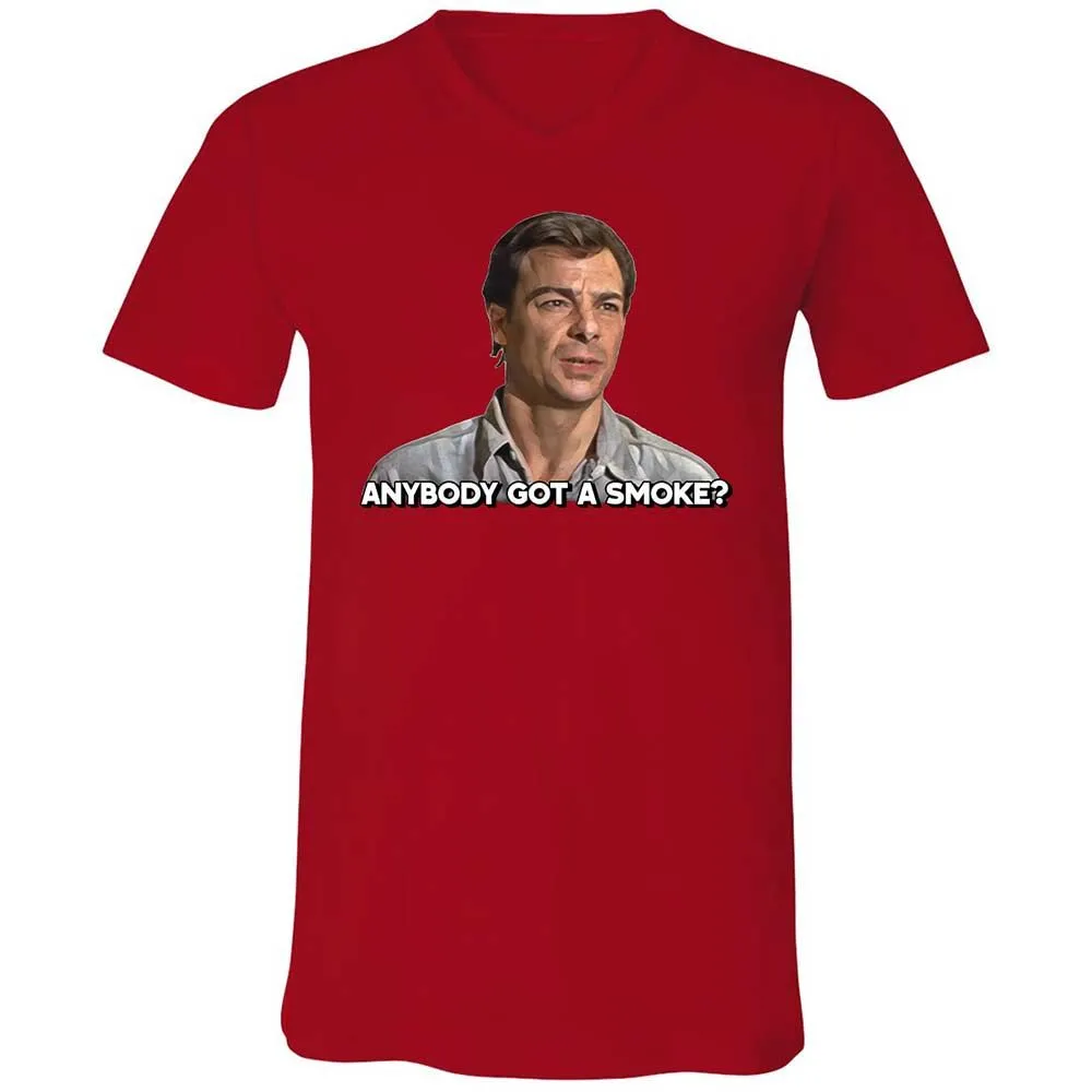 Unisex V-Neck T-Shirt - M9CHKJ4S - Red - 6