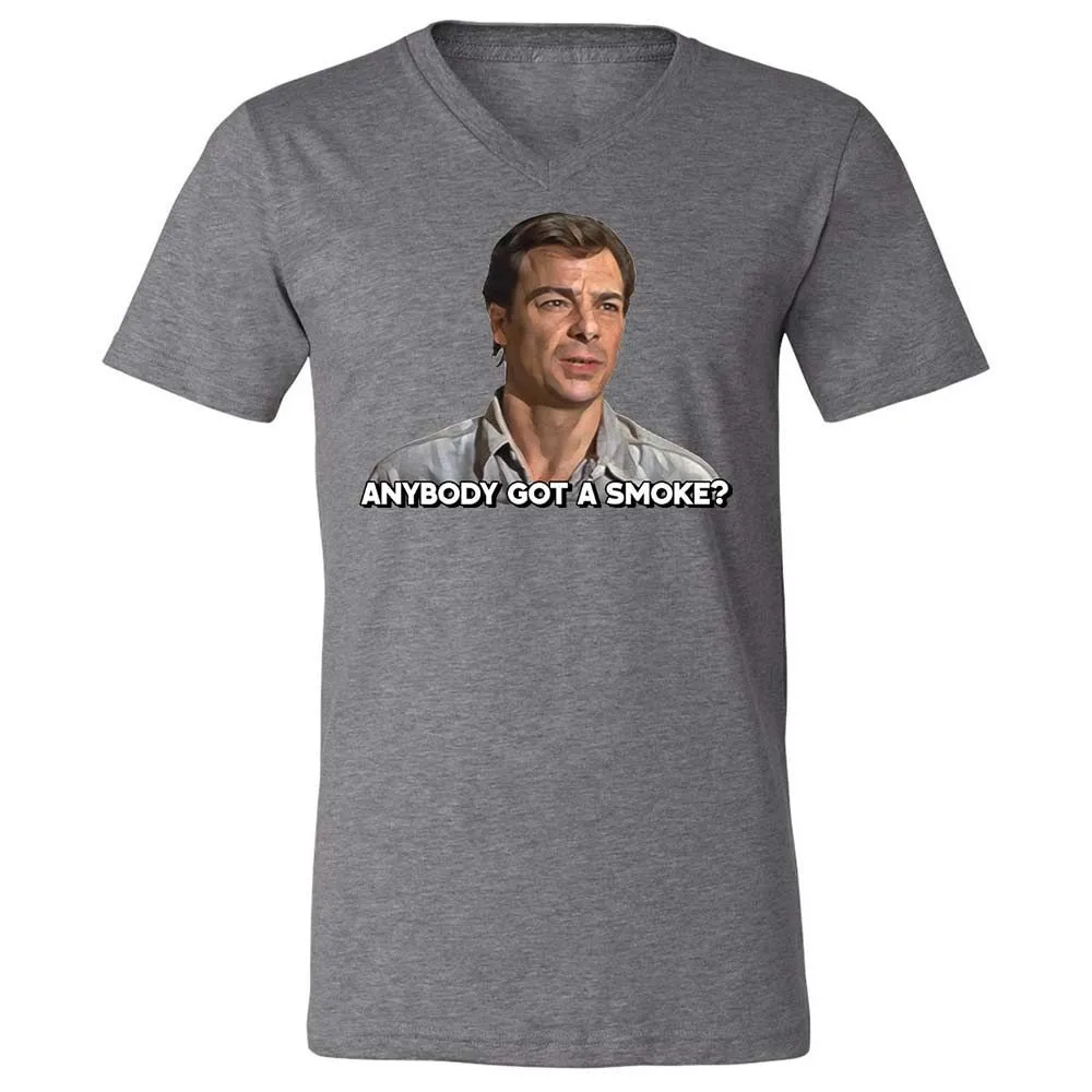 Unisex V-Neck T-Shirt - M9CHKJ4S - Deep Heather - 14