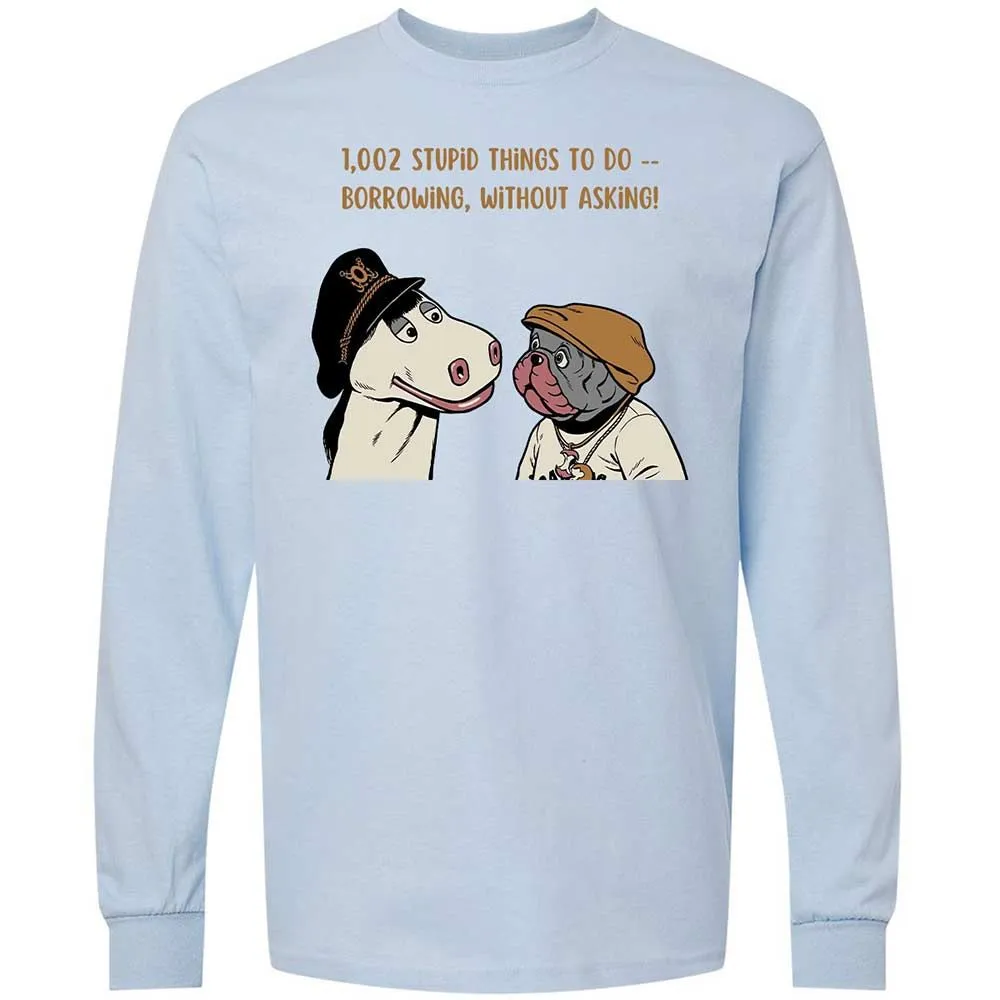 Long Sleeve T-Shirt - EM71BH8F - Light Blue - 4
