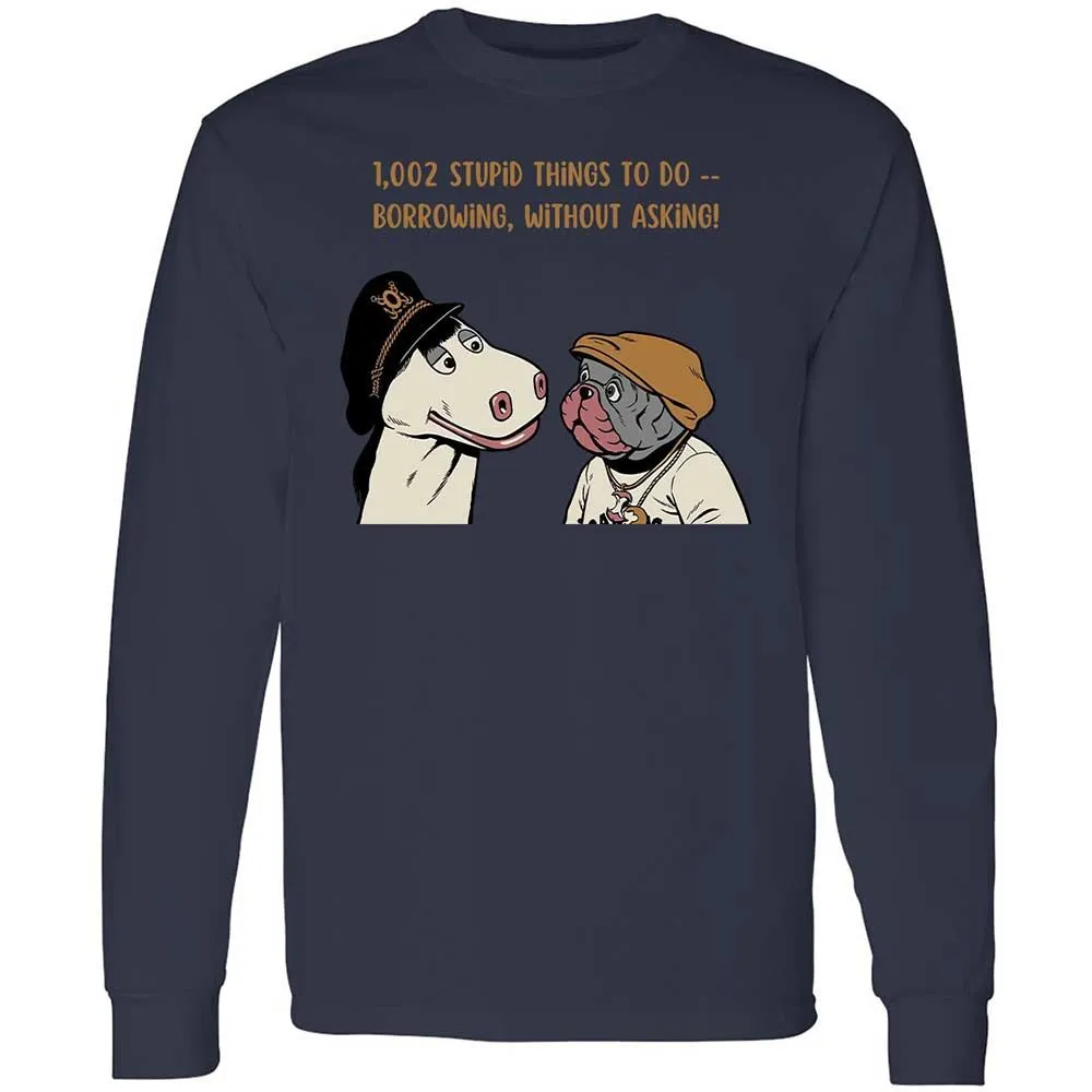 Long Sleeve T-Shirt - EM71BH8F - Navy - 13