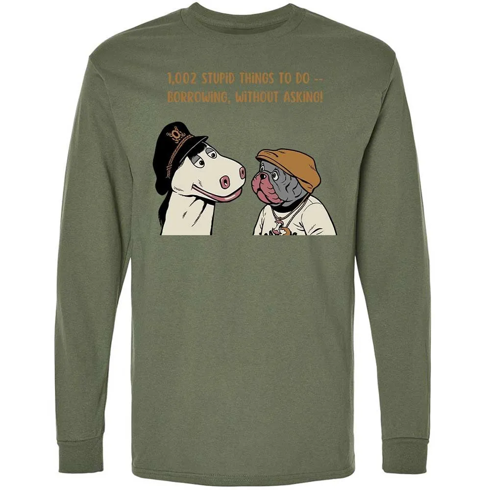 Long Sleeve T-Shirt - EM71BH8F - Military Green - 19