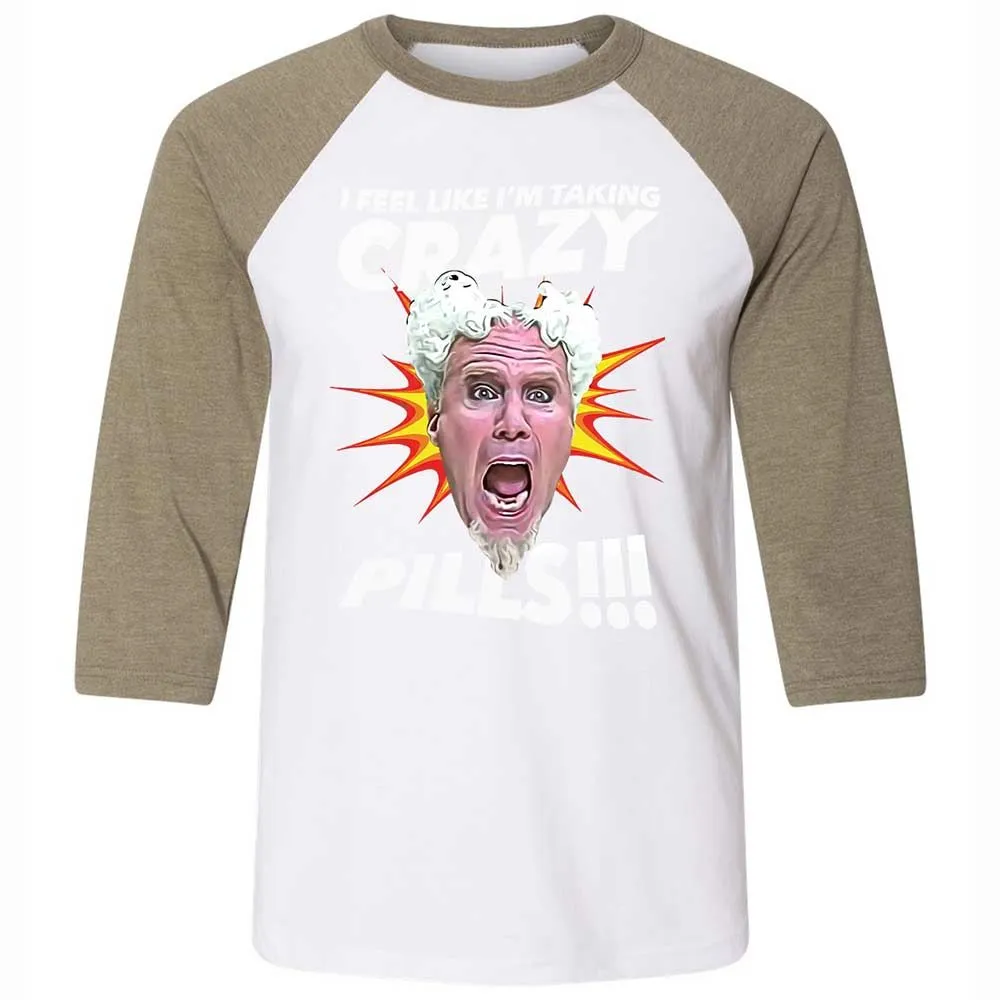 Unisex 3/4 Baseball Tee - 7XUX59QA - White/Heather Olive - 4