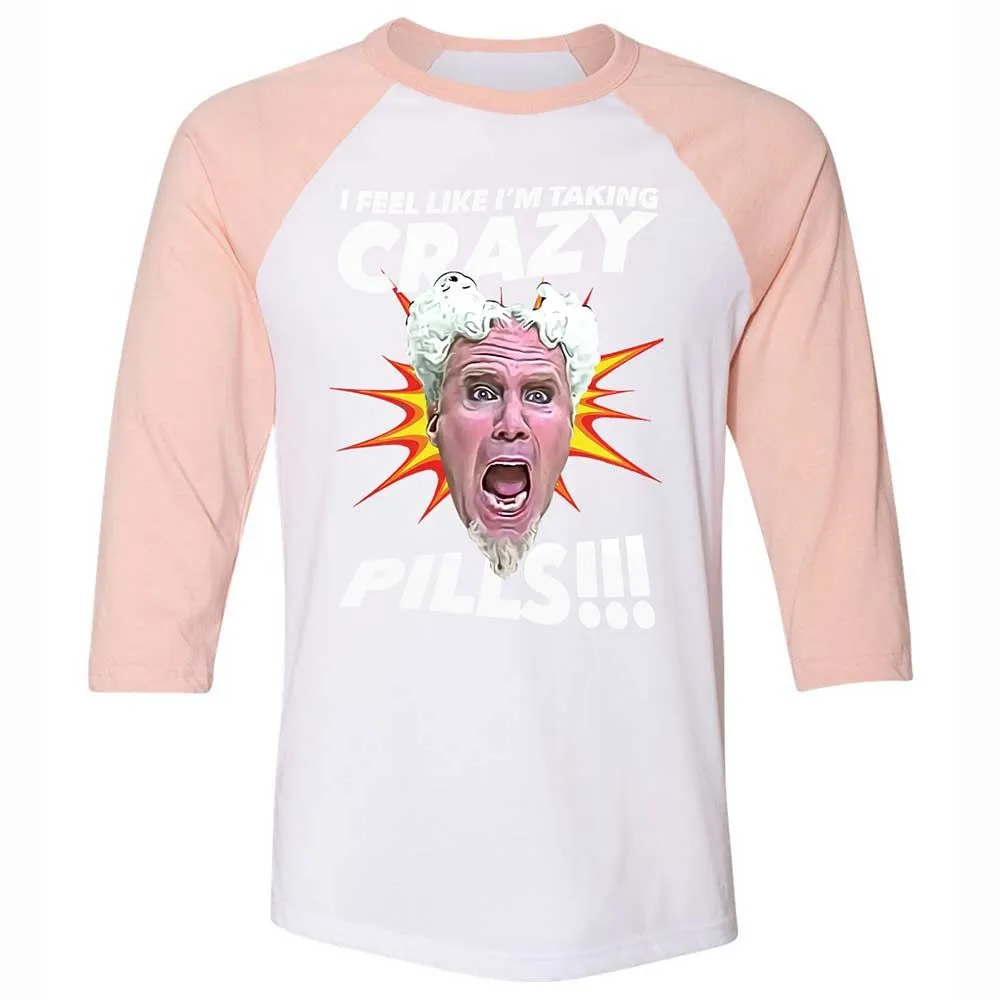 Unisex 3/4 Baseball Tee - 7XUX59QA - White/Heather Peach - 5