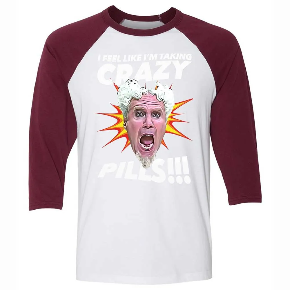 Unisex 3/4 Baseball Tee - 7XUX59QA - White/Maroon - 7