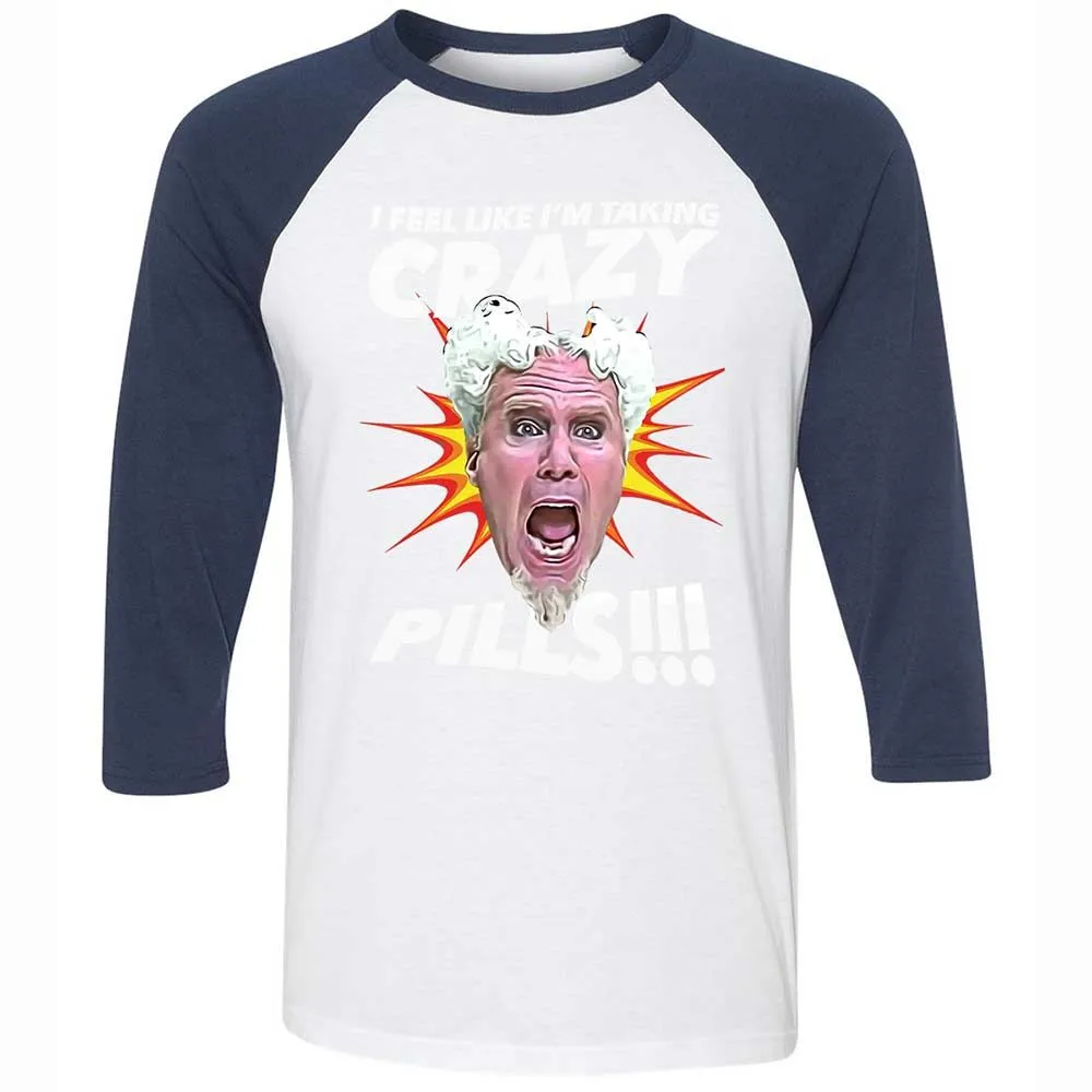 Unisex 3/4 Baseball Tee - 7XUX59QA - White/Navy - 8