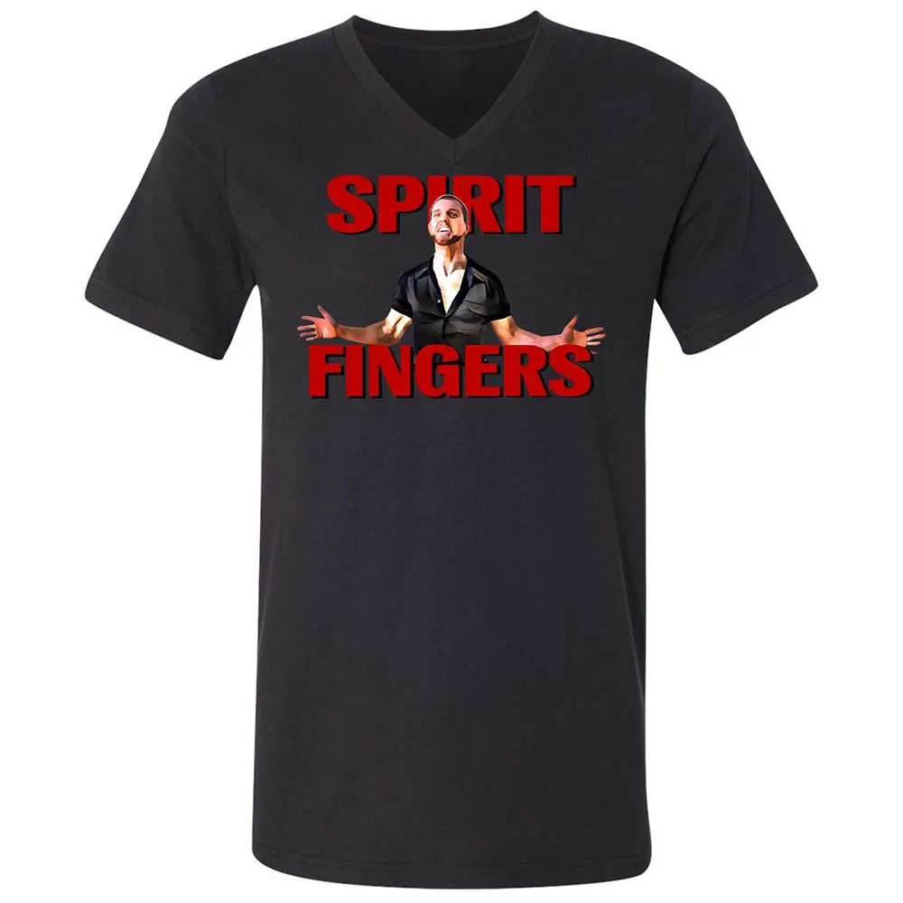 Unisex V-Neck T-Shirt - 4RKQZY3T - Black - 11