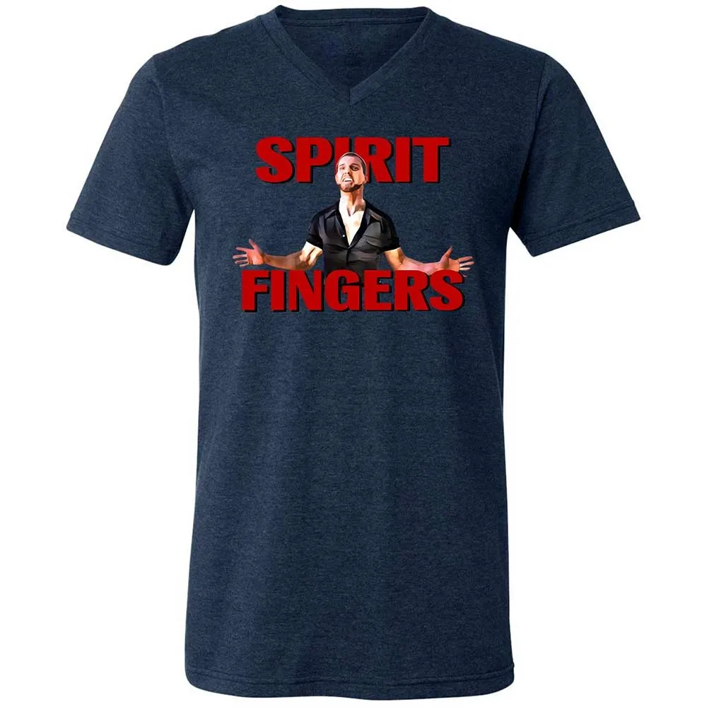 Unisex V-Neck T-Shirt - 4RKQZY3T - Heather Navy - 13