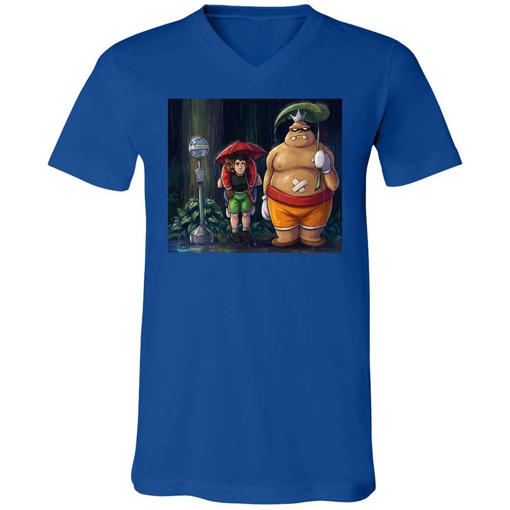 Unisex V-Neck T-Shirt - ZMMYEUBV - True Royal - 4