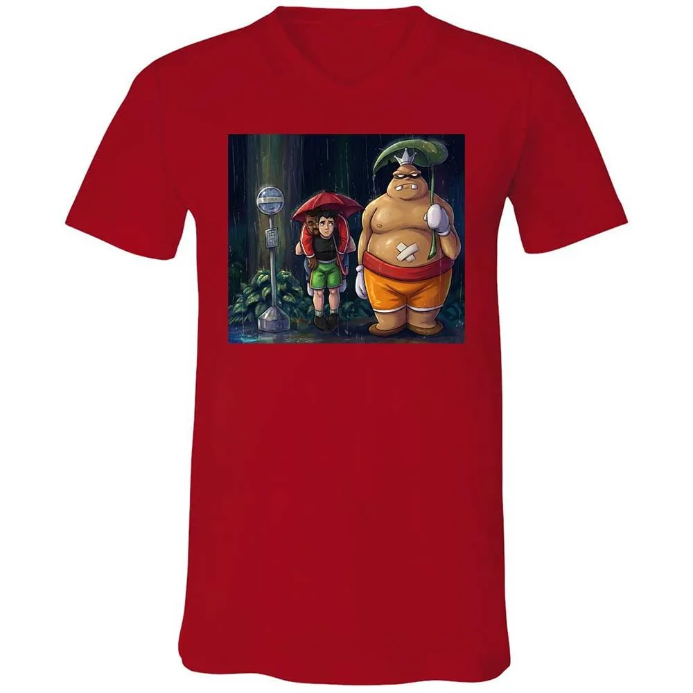Unisex V-Neck T-Shirt - ZMMYEUBV - Red - 6
