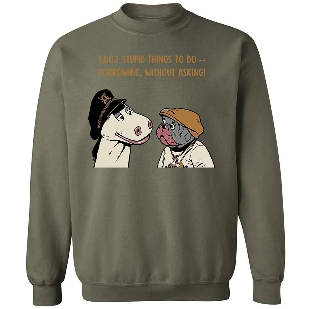 Classic Unisex Sweatshirt - 5D7UQFTZ - Military Green - 21
