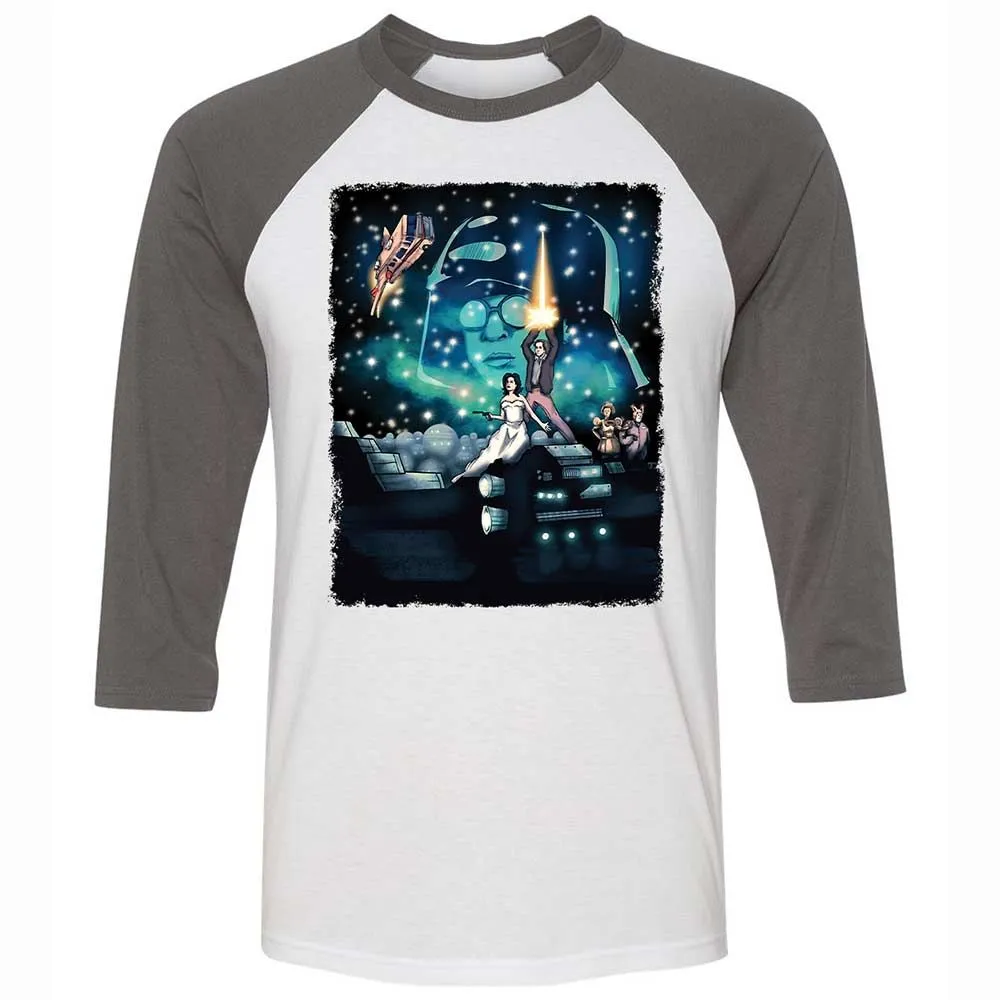 Unisex 3/4 Baseball Tee - 2ZSG4MQA - White/Asphalt - 2