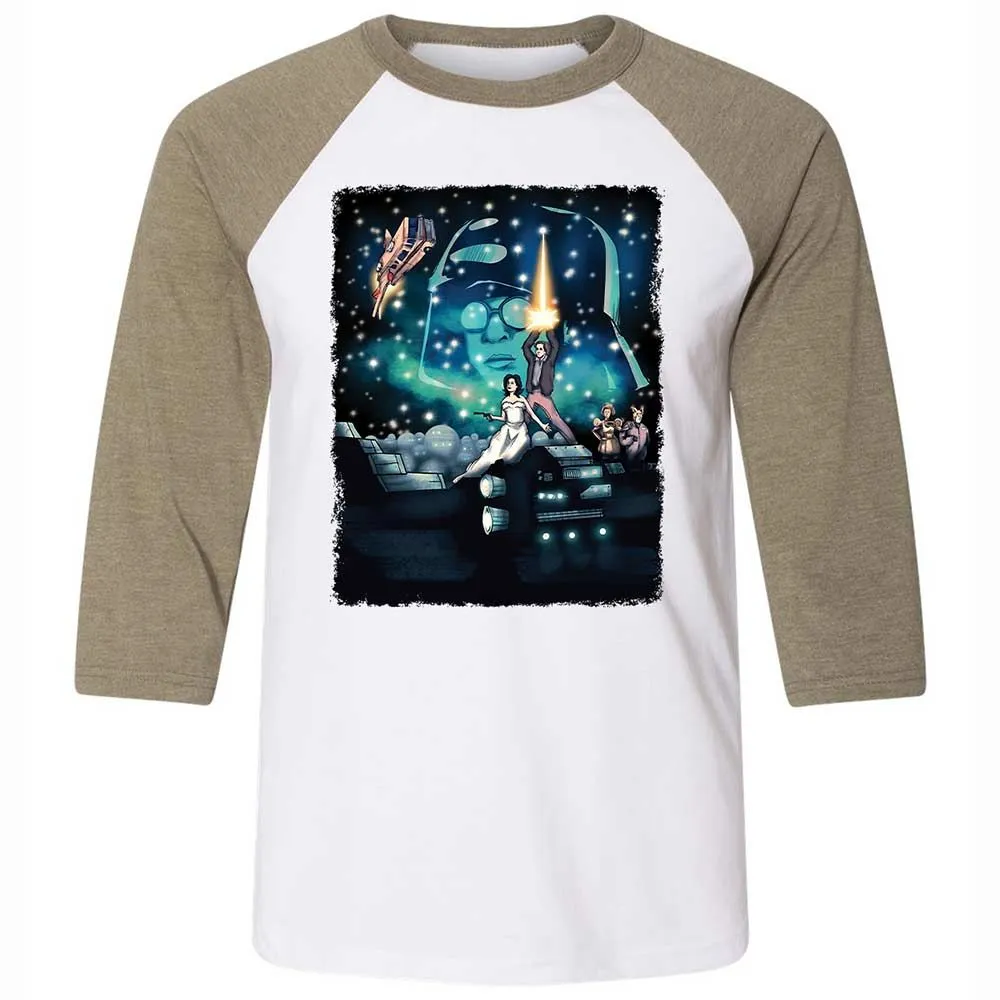 Unisex 3/4 Baseball Tee - 2ZSG4MQA - White/Heather Olive - 4