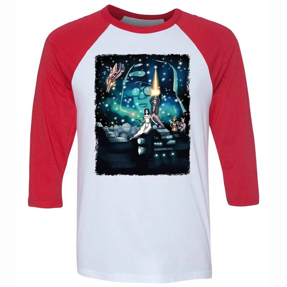 Unisex 3/4 Baseball Tee - 2ZSG4MQA - White/Red - 9