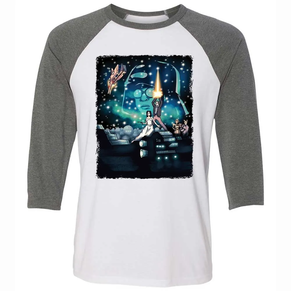 Unisex 3/4 Baseball Tee - 2ZSG4MQA - White/Deep Heather - 11