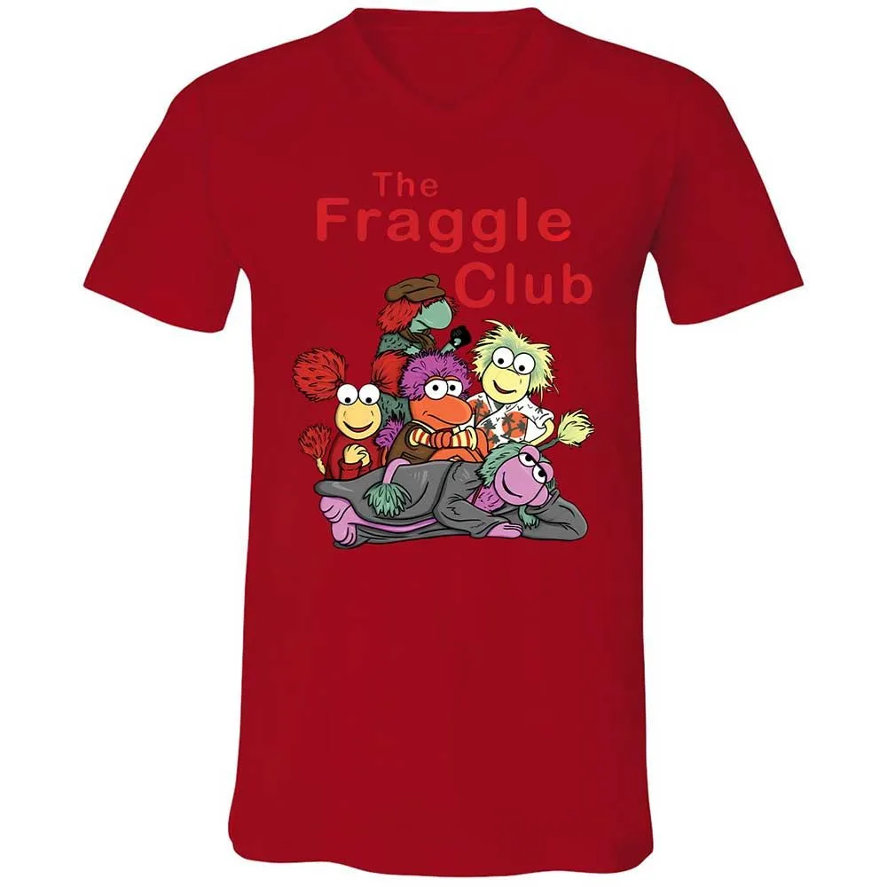 Unisex V-Neck T-Shirt - VETTD6V9 - Red - 5