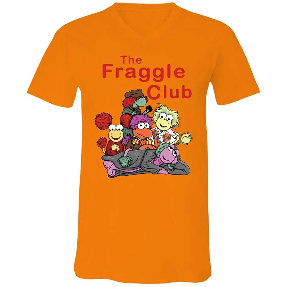 Unisex V-Neck T-Shirt - VETTD6V9 - Orange - 7
