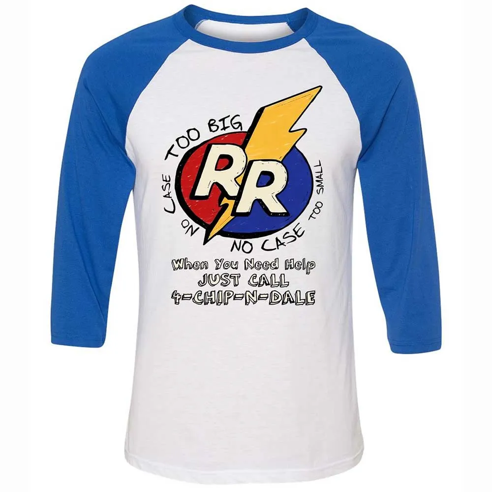 Unisex 3/4 Baseball Tee - 12NRYWCB - White/True Royal - 10