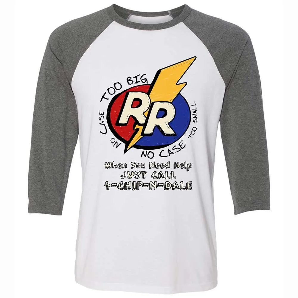 Unisex 3/4 Baseball Tee - 12NRYWCB - White/Deep Heather - 11