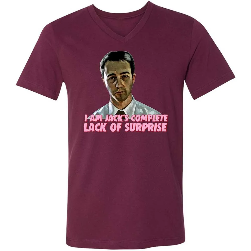 Unisex V-Neck T-Shirt - DLYYHRVF - Maroon - 8