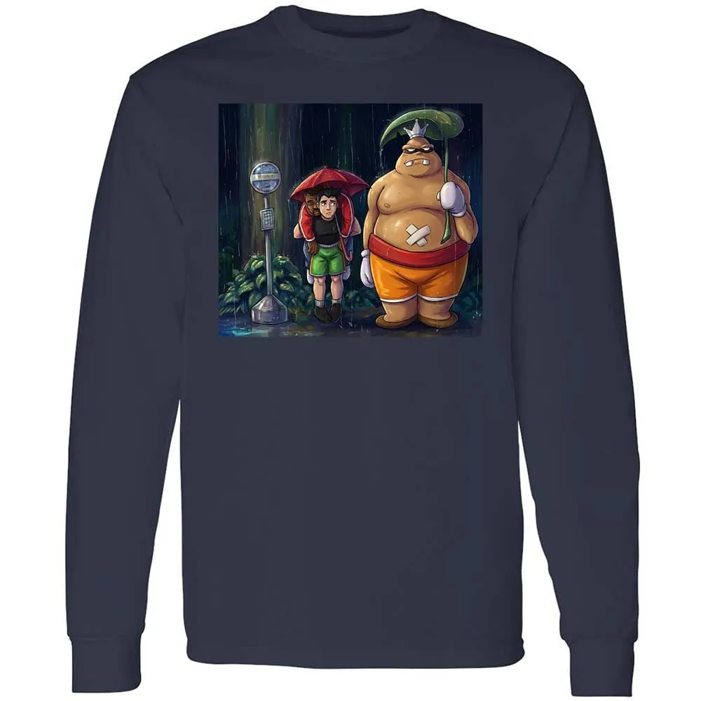 Long Sleeve T-Shirt - XZQPWA6K - Navy - 2
