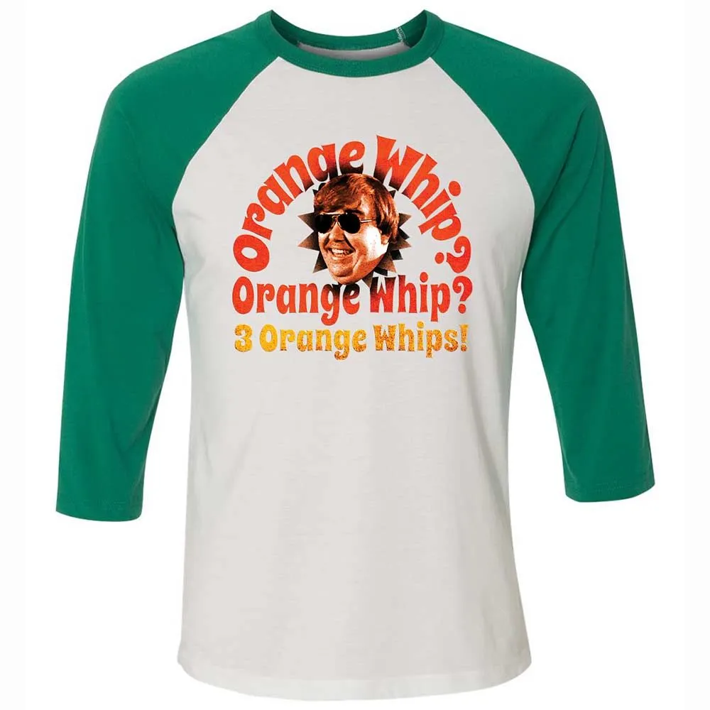 Unisex 3/4 Baseball Tee - 17RK3ZMF - White/Kelly - 6