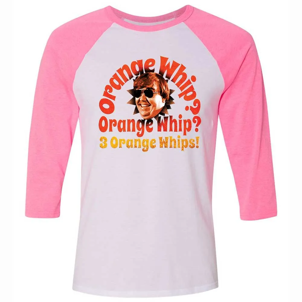 Unisex 3/4 Baseball Tee - 17RK3ZMF - White/Neon Pink - 12