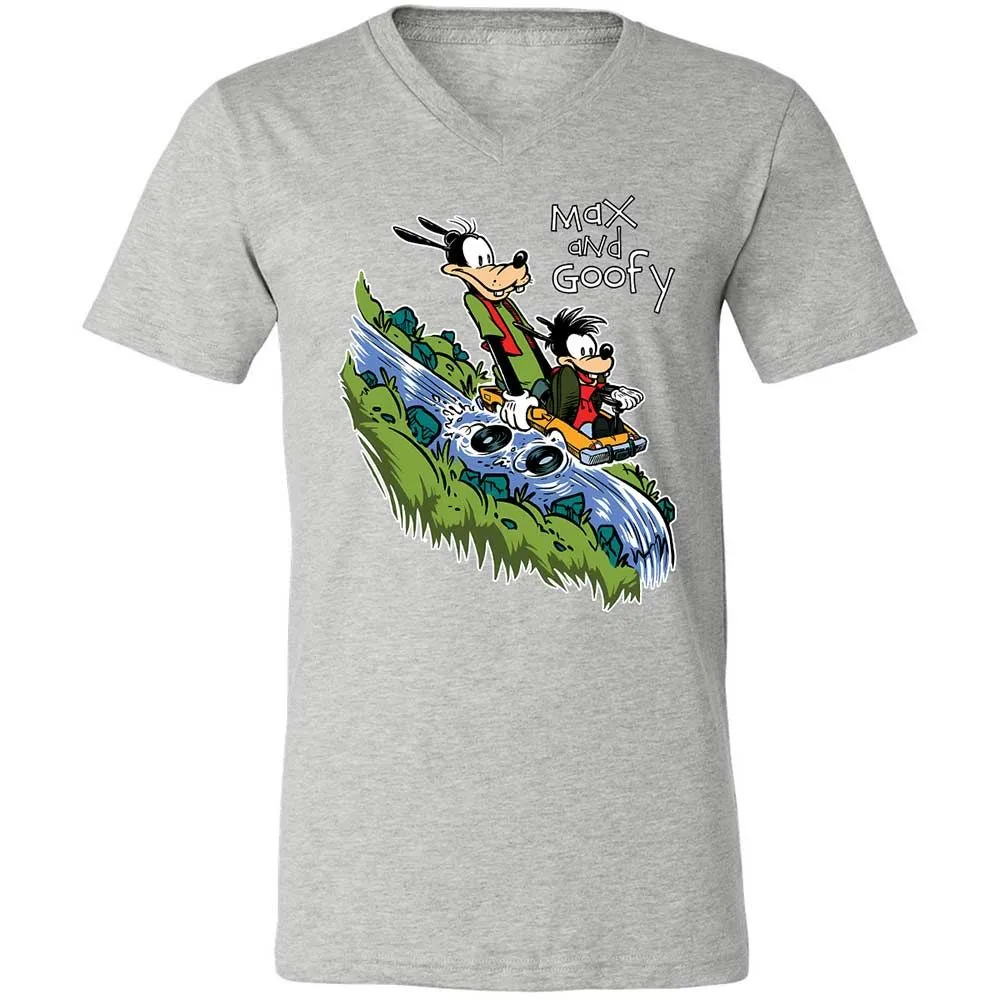 Unisex V-Neck T-Shirt - 6G9PMVRY - Athletic Heather - 2