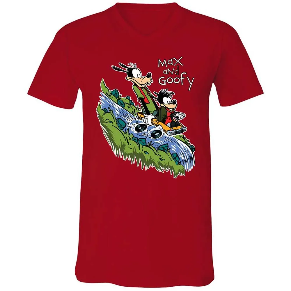 Unisex V-Neck T-Shirt - 6G9PMVRY - Red - 5